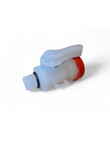 Zawór PTFE   do poboru wody 1/4" FPM  z końcówkami
