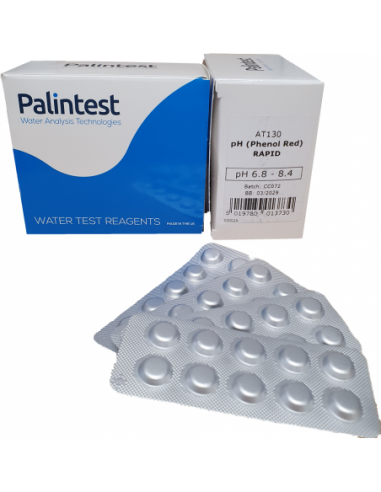 Tabletki Phenol Red  Palintest Rapid  do pH Tester Ręczny 250 szt. dg water
