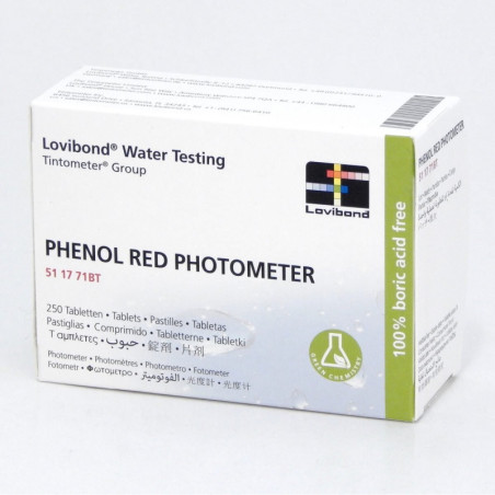Tabletki Phenol Red do pomiaru pH Lovibond 500 szt. dg water